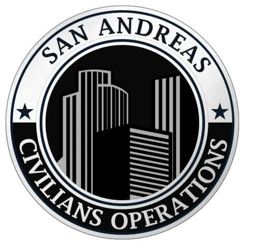 San Andreas Civilian Operations circular patch.